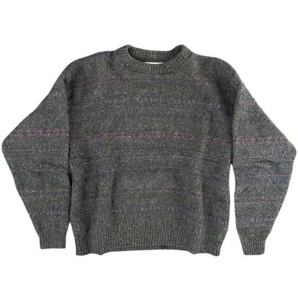 Vintage Eddie Bauer Wool Blend Sweater Men’s Large Made in USA, Heathered knit - Picture 5 of 5